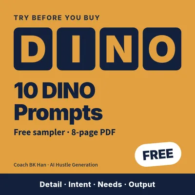 10 DINO Prompts: Free Sampler cover